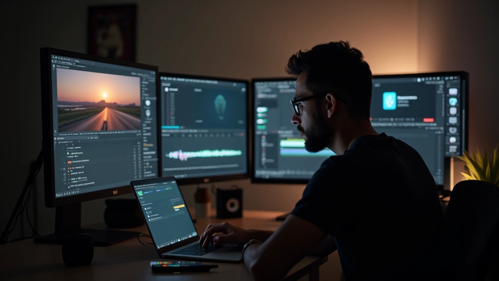 Freelancer trabajando en After Effects