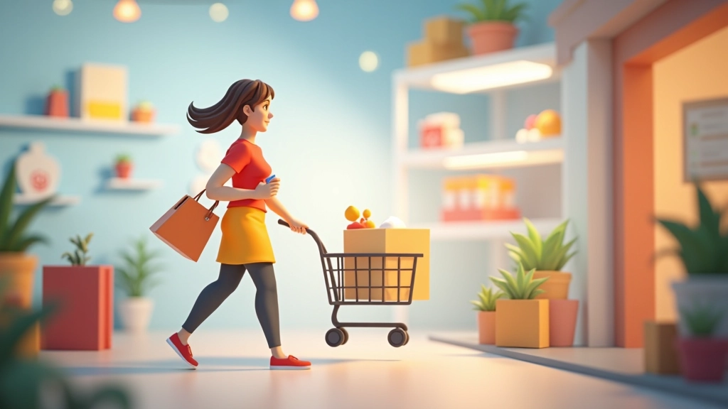 Aplicación de e-commerce con transiciones suaves entre productos