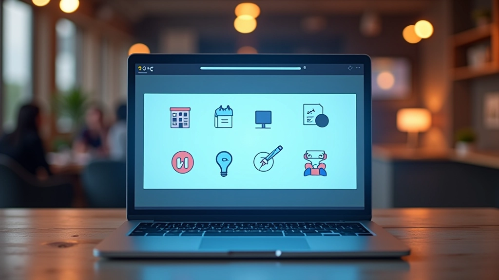 Pantalla de laptop mostrando herramientas de optimización de rendimiento