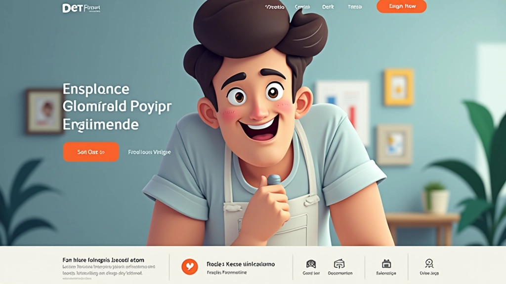 Landing page de agencia con animaciones de elementos gráficos