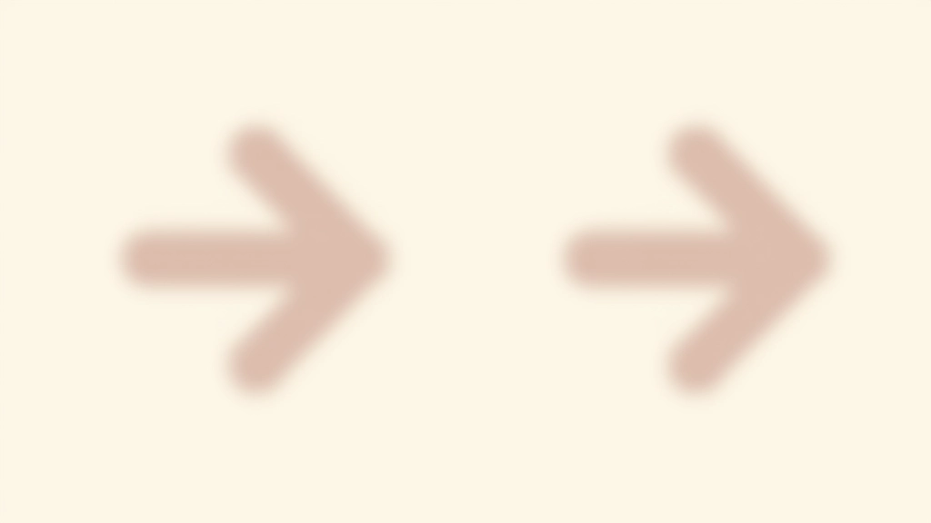 Comparación lado a lado de un icono de flecha antes y después de optimizar para animación, mostrando simplificación de trazos